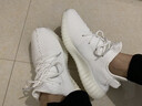 賽諾楓敘椰子鞋350莆田男鞋網(wǎng)面飛織休閑鞋情侶運動(dòng)跑步鞋子男款 全白色（真爆三杠） 41 （運動(dòng)鞋碼） 曬單實(shí)拍圖