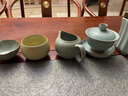 象運(yùn)福天青色汝窯茶壺西施壺開片可養(yǎng)金絲鐵線陶瓷茶器功夫茶具泡茶壺 汝窯四方杯 70ml 曬單實(shí)拍圖