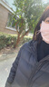 真維斯（JEANSWEST）羽絨服女冬季連帽輕薄羽絨短款白鴨絨輕便薄款外套女款黑色S 曬單實拍圖