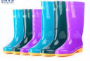 回力雨鞋女时尚户外下雨天防水雨靴水鞋耐磨胶鞋6813墨绿中筒37 实拍图