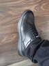 沙馳（SATCHI）男鞋新品真皮休閑皮鞋縫線(xiàn)耐磨頭層牛皮舒適百搭防滑輕便運動(dòng)鞋子 黑色 40 曬單實(shí)拍圖