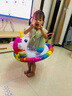 INTEX兒童游泳圈坐圈寶寶腋下圈座圈救生圈游艇小孩坐騎1-3-6歲 獨角獸坐圈（1歲~6歲）【腳泵】 曬單實(shí)拍圖