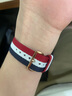 丹尼爾惠靈頓（DanielWellington）dw手表男 經(jīng)典簡約男士手表石英歐美腕表 七夕情人節(jié)禮物送男友 40mm男表-紅白藍尼龍帶/DW003 曬單實拍圖
