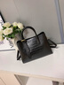 CALWAN KEODH手提包包女包真皮大容量媽媽包斜挎品牌生日禮物送女友老婆 【黑色】品牌時(shí)尚百搭實(shí)用走心女生閨蜜 曬單實(shí)拍圖