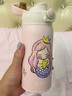 杯具熊（BEDDYBEAR） 正品316不銹鋼內膽直飲短款迷你保溫杯兒童學(xué)生水杯 美人魚(yú)-藍色迷你款 380ml 曬單實(shí)拍圖