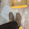 Jeep吉普短靴男秋冬新品韓版時(shí)尚工裝靴男戶外休閑軟底低幫馬丁靴子男 卡其色(皮鞋碼) 41 曬單實(shí)拍圖