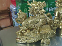 聚善緣招財(cái)麒麟擺件一對(duì)客廳辦公室玄關(guān)酒柜送子旺財(cái)納?；瘅梓腴_業(yè)禮品 YMJ旺財(cái)納福麒麟鎏金色一對(duì)小號(hào) 曬單實(shí)拍圖
