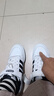 三葉草（Adidas）男女低幫板鞋 SAMBA時(shí)尚潮流緩震舒適透氣運動(dòng)休閑鞋 黑白 37 曬單實(shí)拍圖