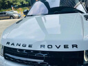 路虎車標字母RANGEROVER極光星脈攬勝運動版機頭蓋改裝英文尾標 路虎前標【亮黑色】1套 曬單實拍圖