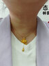 悠萊黃金兩世歡蓮花吊墜999足金蓮花吊墜黃金蓮蓬蓮苞項鏈送女友禮物 大版蓮花【不含鏈】約1.4-1.5g 曬單實(shí)拍圖