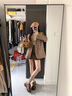 她芙（tafu）品牌女裝休閑小西裝外套女2025春秋新款韓版氣質(zhì)小個子單排扣西服 奶咖色 M 曬單實(shí)拍圖