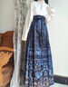 杜艷枝原創(chuàng)【青花】明制漢服女春夏季刺繡國風馬面裙飛機袖套裝 純白整套 【青花】 S156-165CM(90-110斤) 曬單實拍圖