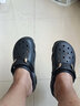 crocs洞洞鞋 卡駱馳經(jīng)典特林系列白敬亭同款耐磨拖鞋休閑鞋男女206340 黑色001 43-44 280mm 曬單實(shí)拍圖