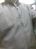 MZUK夹克男外套男士春秋季茄克衫加绒加厚棒球服中年爸爸装休闲大码男装立领衣服褂子 黑色薄款 2XL(145-160) 实拍图