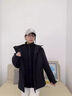 鴨鴨（YAYA）王一博同款鴨鴨三防沖鋒衣男羽絨服2025新款冰殼戶(hù)外三合一外套女 青光黑色 M /170 (建議110-130斤) 曬單實(shí)拍圖
