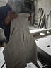 榮之拓 帆布打砂衣噴漆服防護噴砂服噴砂帽連體式噴砂衣工作防護勞保服防塵耐磨防飛濺分體式噴砂服 米色平面玻璃上衣 均碼 曬單實(shí)拍圖