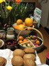 九土陶瓷干果拼盤客廳家用零食堅(jiān)果盤分格盤日式創(chuàng)意竹木提手果盤 款式一 曬單實(shí)拍圖