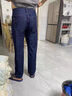 阿仕頓（ARTSDON）高端牛仔褲男秋季新款休閑中青年彈力修身商務(wù)高腰直筒小腳潮流褲 藍(lán)色 30 曬單實(shí)拍圖
