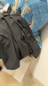 鴨鴨王一博同款冰殼沖鋒衣羽絨服男冬季新款三合一戶(hù)外三防情侶女外套 青光黑色 L /175 曬單實(shí)拍圖