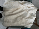 茵曼（INMAN）改良国风新中式衬衫女夏珍珠盘扣泡泡袖18322|308 米杏色 S 晒单实拍图