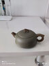 尊壺 紫砂壺宜興茶壺紫砂手工泡茶壺功夫茶具茶具套裝豆青絞泥獅貅壺 一壺四杯 曬單實(shí)拍圖