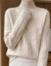 鄂爾多斯產(chǎn)半高領(lǐng)羊絨衫女100純羊絨加厚毛衣2024新款套頭羊毛衫 原絨米 收藏優(yōu)先發(fā)貨 2XL 建議130-140斤 曬單實(shí)拍圖