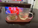 九土日式玻璃杯花茶杯帶把茶水分離過濾泡茶杯女家用水杯透明杯子帶蓋 泡茶杯 曬單實(shí)拍圖