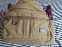 回力男士斜挎包新款大容量工地工具包耐臟勞保包通勤休閑旅行單肩包 卡其色 曬單實(shí)拍圖