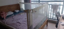 M-CASTLE床围栏婴儿童床上挡板宝宝床边防摔床护栏三面拼接防夹防掉床围挡 月光白 单面装 1.5米 实拍图