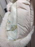 杜艷枝緞面國風(fēng)盤扣仿狐貍毛皮草外套女年輕款毛毛大衣冬2024新款派克服 米杏色 M105-125斤 曬單實拍圖