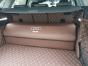 巫記奧迪A3/A4L/A5/A6L/A7/Q3/Q5L/Q7汽車(chē)載收納箱后備箱折疊置儲物盒 奧迪-納帕皮-【棕色】定制儲物箱 曬單實(shí)拍圖