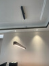 簡頓北歐吧臺餐桌吊燈極簡辦公室led黑色餐廳長條燈具 黑色-120cm適用10-15㎡-三色變光 曬單實(shí)拍圖