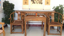 尋古紅木家具非洲雞翅木（學(xué)名：非洲崖豆木）中堂四/六件套實(shí)木玄關(guān)八仙桌組合中式客廳堂屋條案供桌佛神臺 太師椅四件套 曬單實(shí)拍圖