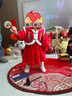 長(zhǎng)命富貴 女童連衣裙嬰幼兒加絨衣服新年裝過(guò)年衣服拜年服中式周歲禮服女寶寶兩件套保暖加厚公主裙 富貴雙魚馬甲+裙子（加絨） 80 曬單實(shí)拍圖