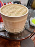 黃一府（HUANG YI FU）精選天然柳杉木手工制木蒸籠家用蒸小籠包子蒸屜竹制籠屜籠底蒸格 24CM加深二籠一蓋 曬單實(shí)拍圖