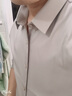 Daft春夏韓版修身男士五分袖襯衫純色百搭中袖襯衫發(fā)型師男模商務(wù)襯衣 淺灰色 XXL修身偏小 曬單實拍圖