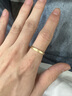 鹽汐《你的姓氏》18K黃金情侶對戒結婚定制戒指名字姓氏定制女男禮物 18K黃金 7/8/9號【單枚】 曬單實(shí)拍圖