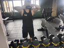 MECBEAR肌肉健身兄弟夏季緊身衣運動(dòng)休閑背心 潮男跑步訓練彈力無(wú)袖T恤 黑色 XL【建議140-160斤】 曬單實(shí)拍圖