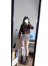 旻勝厚底增高馬丁靴女春秋單靴英倫風復古顯腳小百搭短靴瘦瘦靴秋冬 英倫風馬丁靴棕色單里37碼 單層 曬單實拍圖