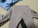無印良品（MUJI）大童 使用了棉的冬季內(nèi)衣 長(zhǎng)袖T恤 打底衫打底衣兒童童裝純棉全棉 灰色 130cm 曬單實(shí)拍圖