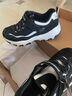 Skechers斯凱奇蛋糕熊男女童老爹鞋秋季時(shí)尚兒童運動(dòng)鞋黑白熊貓鞋8701646L 巧克力醬 37 曬單實(shí)拍圖