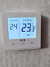 登峯壁掛爐溫控器電池款有線(xiàn)溫控器地暖溫度控制器暖氣控溫器室溫開(kāi)關(guān) 8617觸摸鍵無(wú)編程 曬單實(shí)拍圖