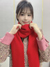 絲界商場(chǎng)同售100%純羊毛圍巾男女秋冬保暖紅色圍脖加厚百搭披肩禮盒裝 曬單實(shí)拍圖