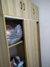 骏德 衣柜推拉门 简易木质柜子衣橱简约推拉门衣柜 木 浅胡桃色（加厚板材） A款长120cm+顶柜 实拍图