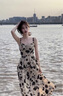唐菓蜜連衣裙女秋季2024新款女裝法式純欲甜辣風(fēng)收腰顯瘦碎花吊帶裙子 黑色開衫+碎花吊帶裙 M 曬單實拍圖