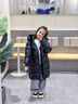 高梵黑金3.0兒童鵝絨服親子裝小火山旗艦系列男女童長(cháng)款羽絨服 黑色 130cm 曬單實(shí)拍圖