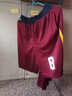 戴魯比 雙面籃球服大碼套裝男定制球衣大學(xué)生比賽隊服訓練背心印字印號 深藍+紅13 3XL 曬單實(shí)拍圖