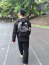 韞舜 書包男女 大學(xué)生高中生雙肩包pu皮質(zhì)旅行背包休閑潮流電腦登山 黑色 32*17*44cm 曬單實(shí)拍圖