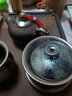 正揚建盞茶具套裝高檔辦公商務(wù)禮品鐵胎天目釉油滴盞整套蓋碗泡茶壺杯 10頭建盞茶具（吉祥/蓋碗）【禮盒裝】 曬單實(shí)拍圖