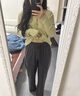OTST慵懶風(fēng)系帶闊腿休閑褲女春夏新款松緊腰寬松遛彎褲墜感拖地長(zhǎng)褲子 黑色 M 90-100斤 曬單實(shí)拍圖